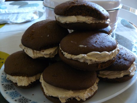 Whoopies piled up high
